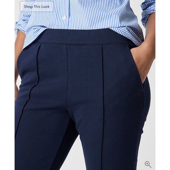 J. Crew Pintuck sweatpant in Navy NWT size Small - Picture 2 of 7